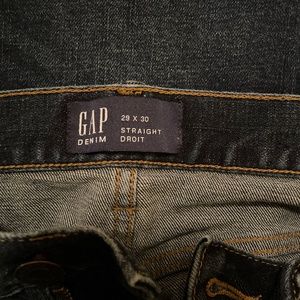 GAP straight cut dark denim jeans. EXCELLENT condition!